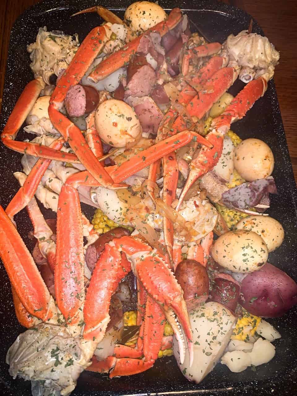 Garlic Butter Seafood Boil Razzle Dazzle Life We're bringing this southern summertime specialty to your home kitchen with shrimp, lobster tail, and spicy italian. garlic butter seafood boil
