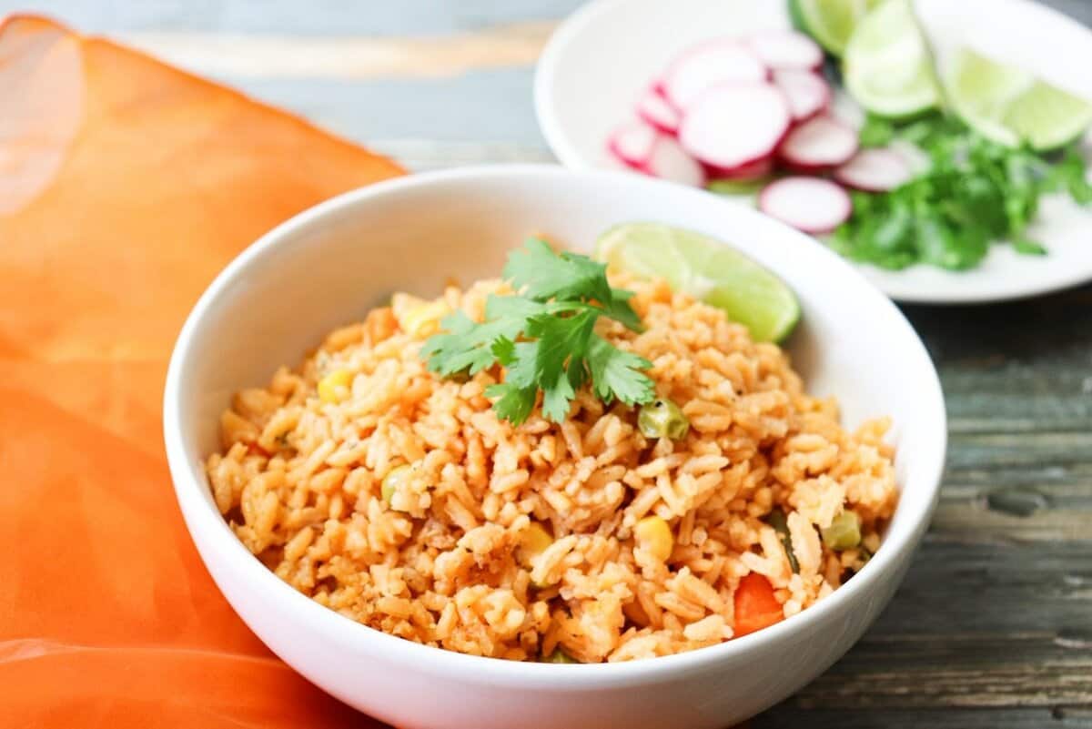 Mexican Rice in a bowl 