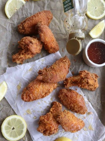 Lemon Pepper Honey Chicken Wings