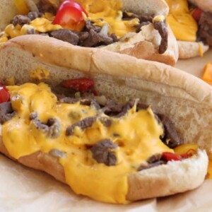 homemade philly cheesesteak
