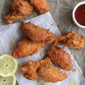 Lemon Pepper Honey Chicken Wings