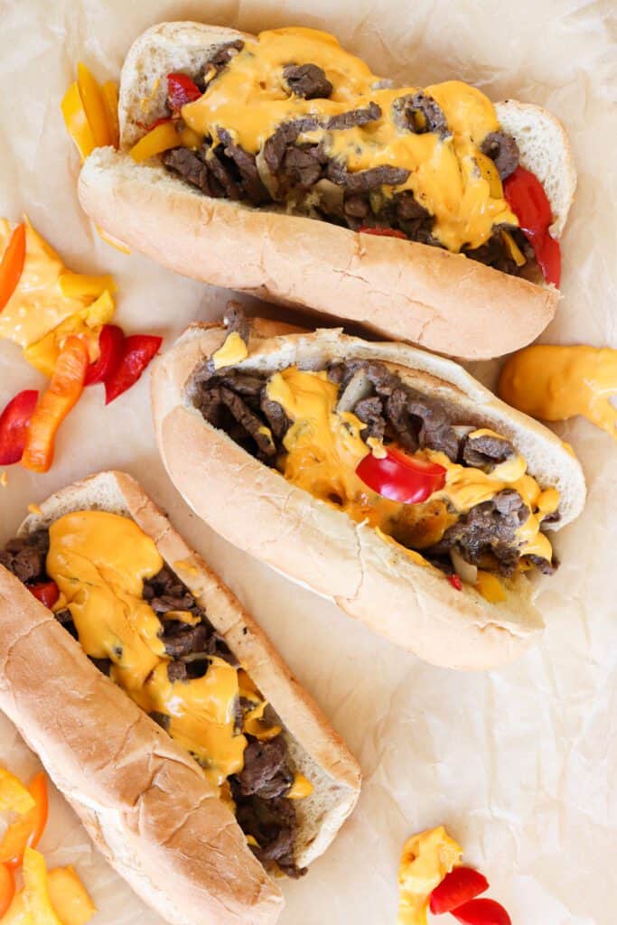 cheese steak sandwich