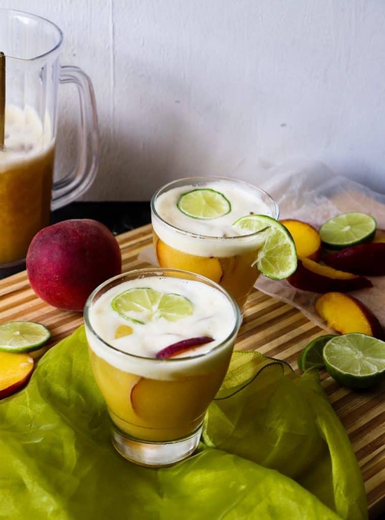 Bourbon Peach Limeade Smash