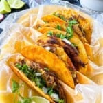 Birria Queso Tacos with Consomé