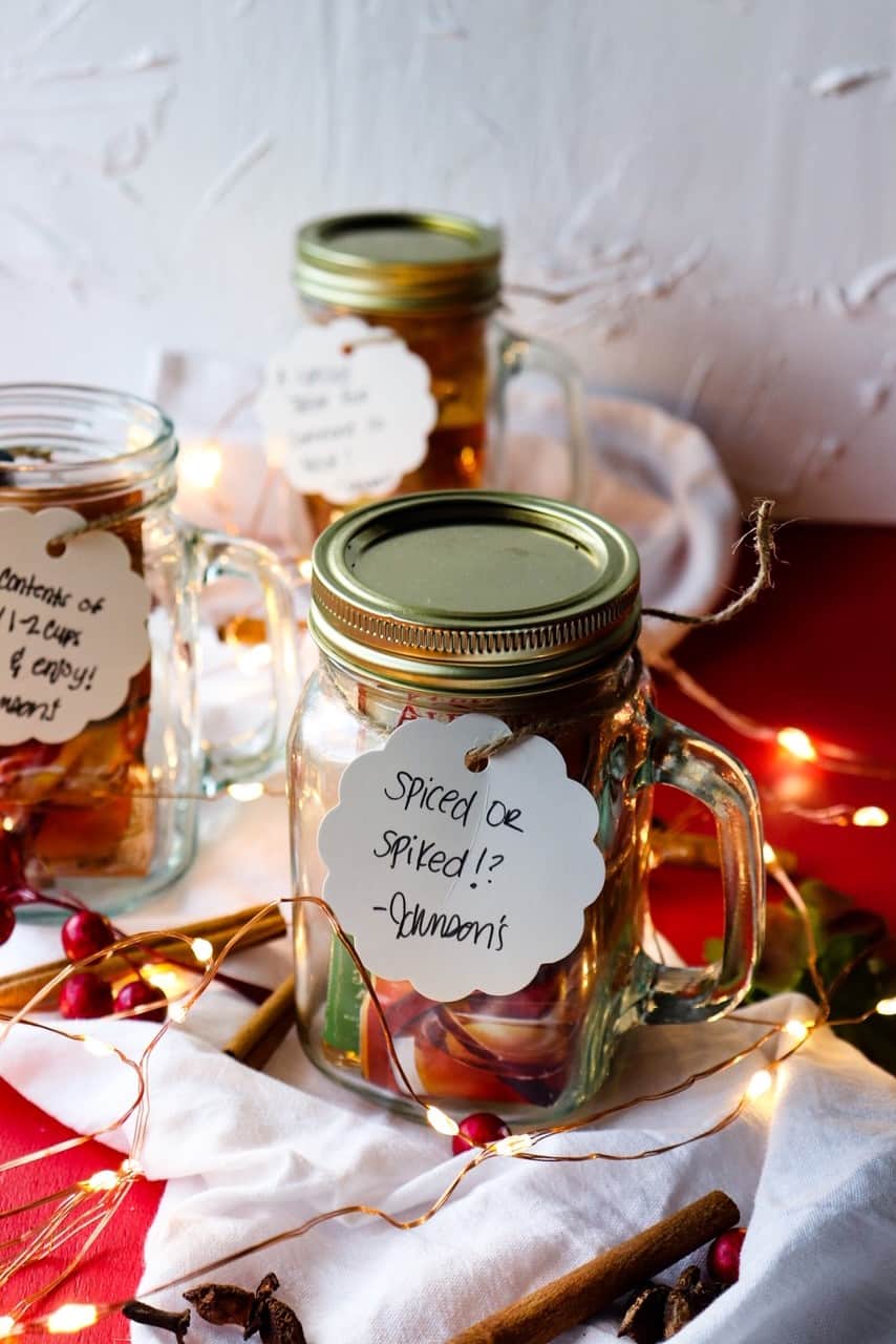 Spiced or Spiked Apple Cider Gift Jars Razzle Dazzle Life