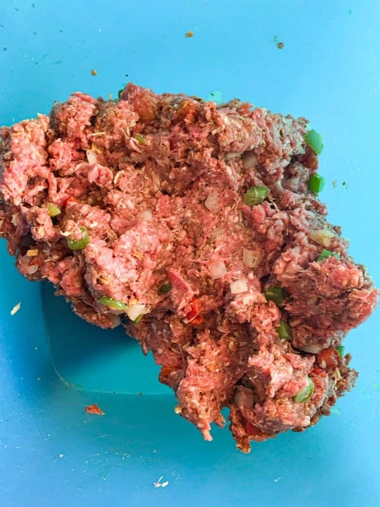 raw meat for hamburger steaks