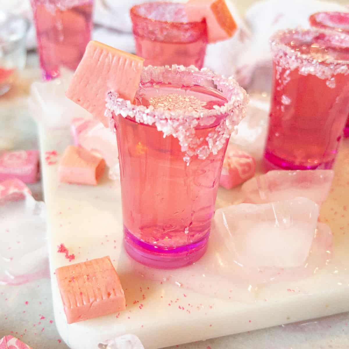 Pink Starburst Shots and Cocktails - Razzle Dazzle Life