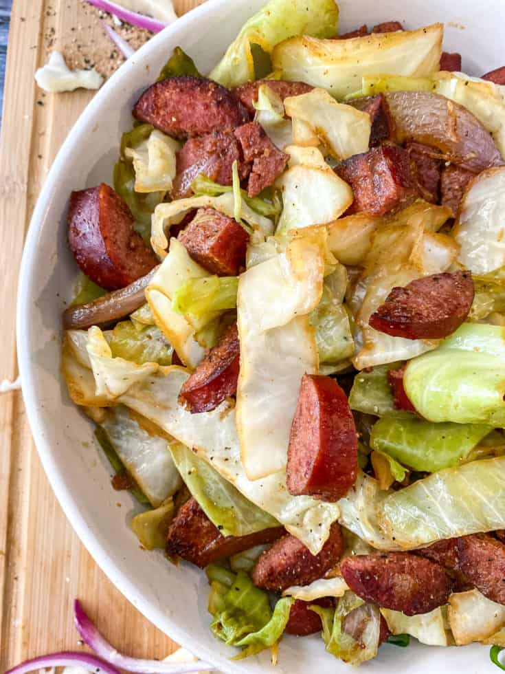 Southern Fried Cabbage with Sausage