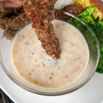 chicken fried steak fingers sipped in gravy