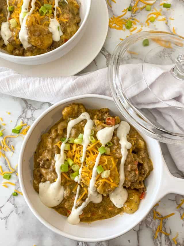 One Skillet Cheesy Beef and Potatoes