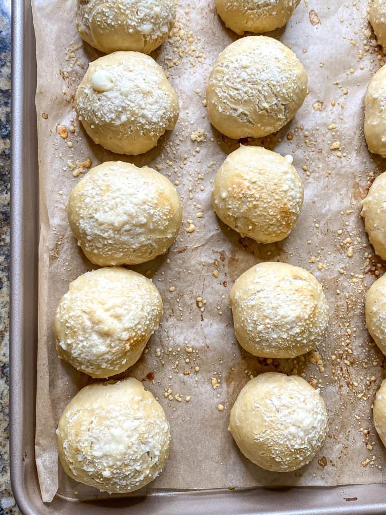 freshly baked cheesy pretzel bites