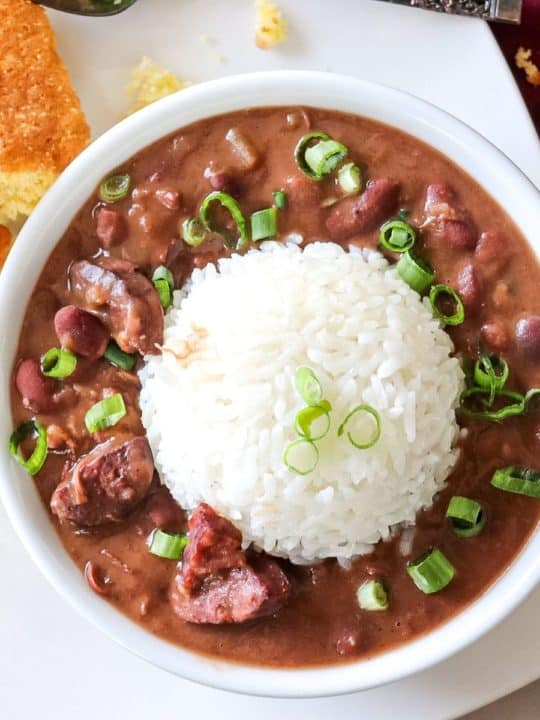 Stove Top Red Beans and Rice (My Way) - A Feast For The Eyes