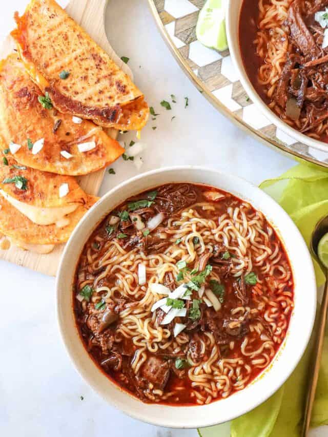 Delicious Homemade Birria Ramen