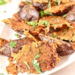 plated roasted purple potatoes
