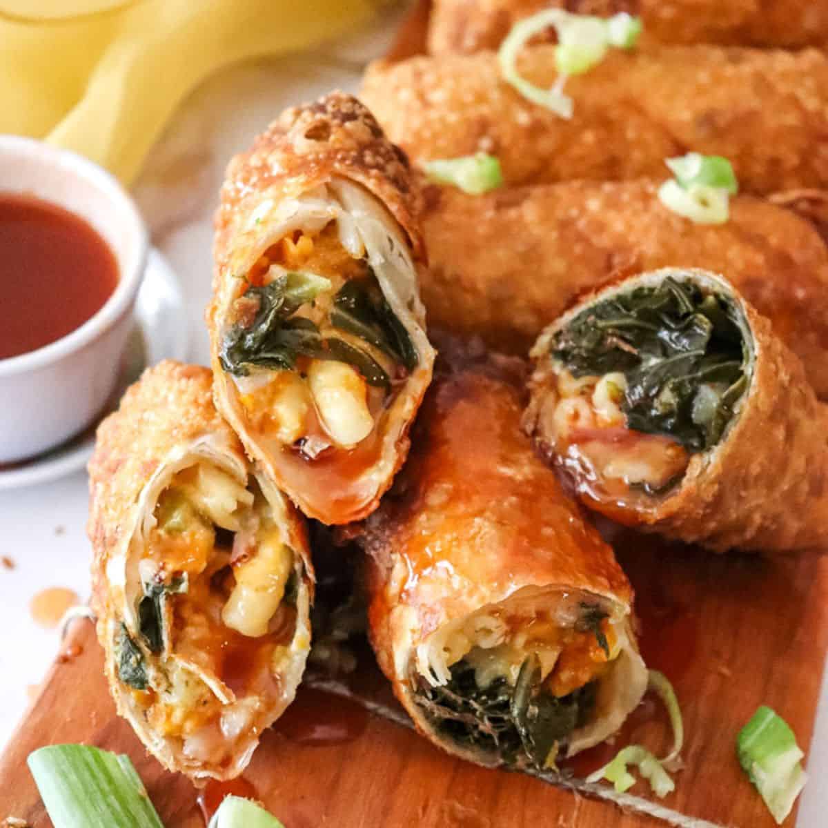 Crab Cake Egg Rolls - Cooks with Soul