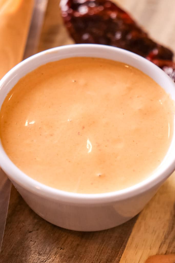 close up view of chipotle sauce