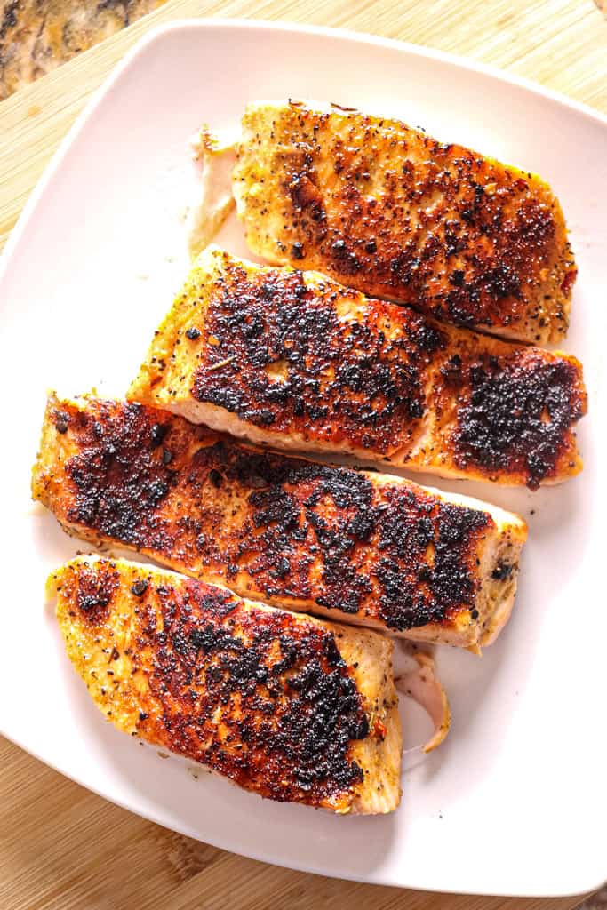 grilled salmon filets