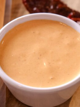 bowl full of chipotle sauce