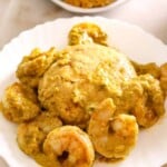sauteed shrimp with mofongo