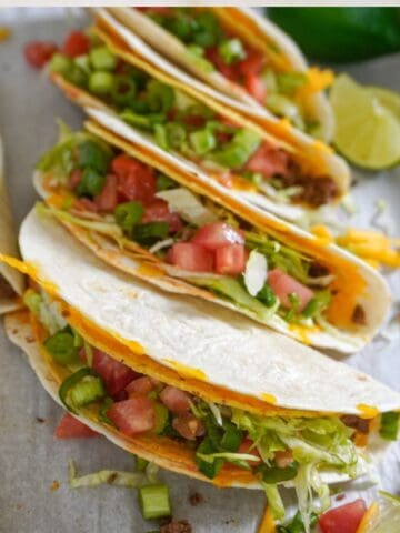 stacked double decker tacos