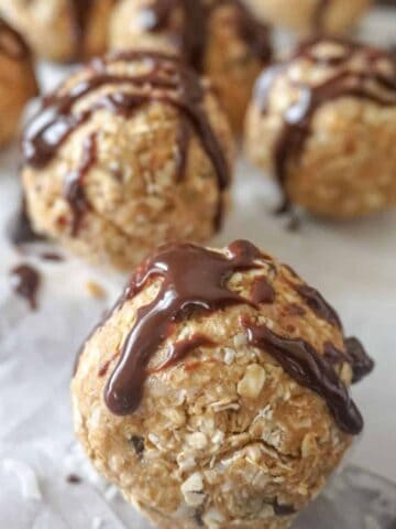 chocolate covered protein balls