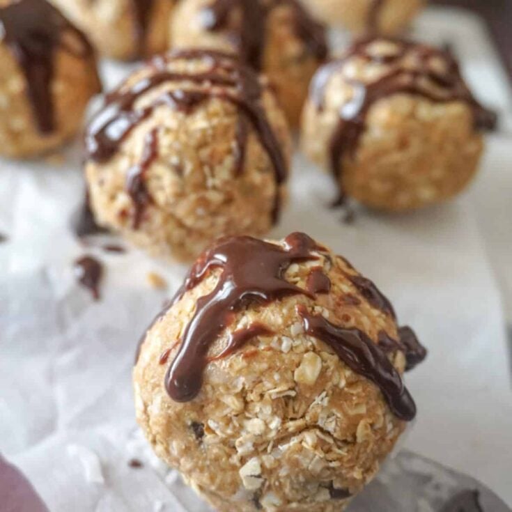 chocolate covered protein balls