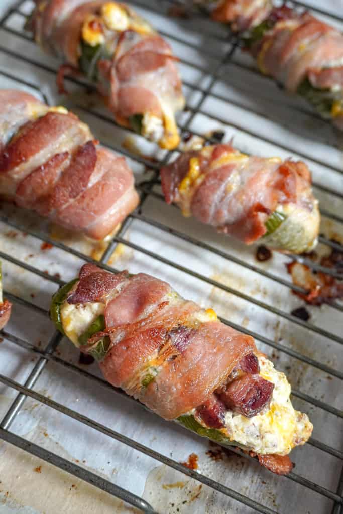 cooked Texas Twinkies on a cooling rack