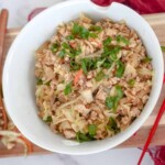 egg roll in a bowl