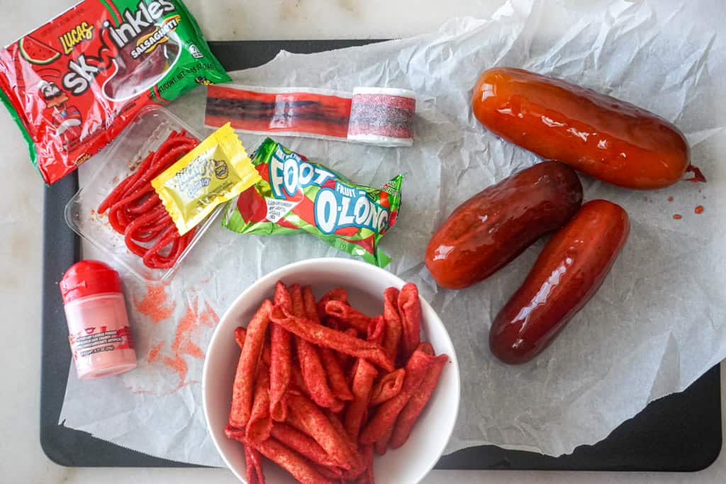 overhead view of ingredients