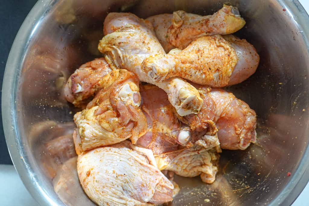 seasoned chicken in a bowl