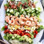a platter of cobb salad