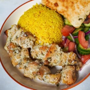 garlic parmesan chicken in a bowl